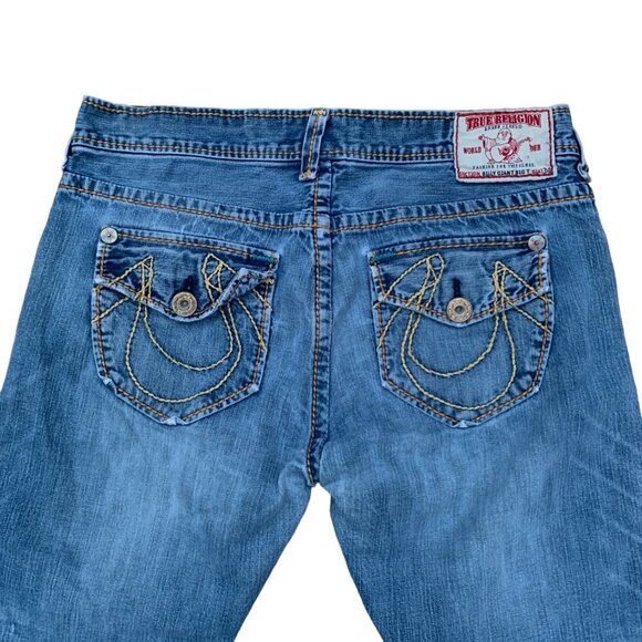 Vintage True Religion Jeans Size 36 BILLY GIANT BIG T Blue - Picture 3 of 8